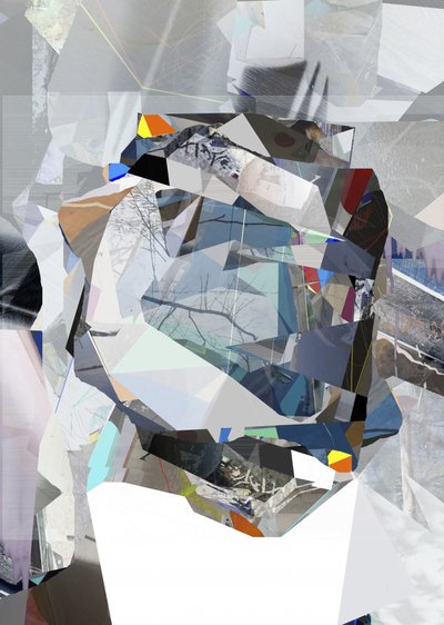 Geschichtetes geometrisches Abstrakt von Stefan Fransson