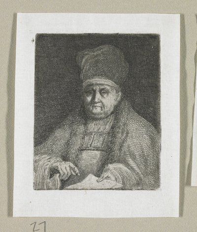 Halbporträt eines kirchlichen Würdenträgers von Stefan Juliusz Norblin de la Gourdaine