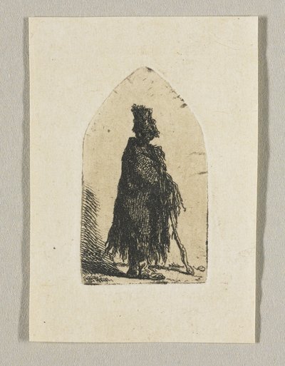 Hirte mit einem Stock von Stefan Juliusz Norblin de la Gourdaine