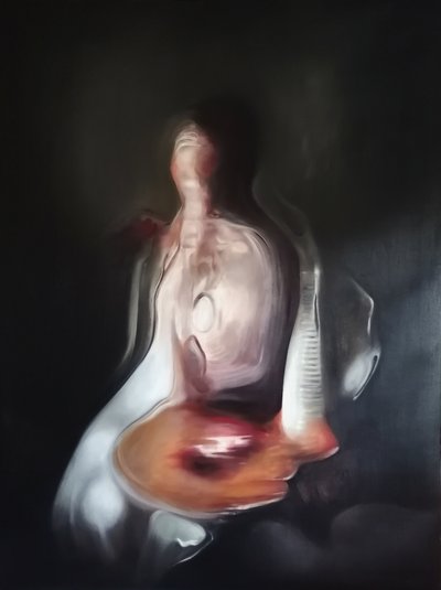Abstrakter Gitarrist Stimmung von Stefano Mazzolini