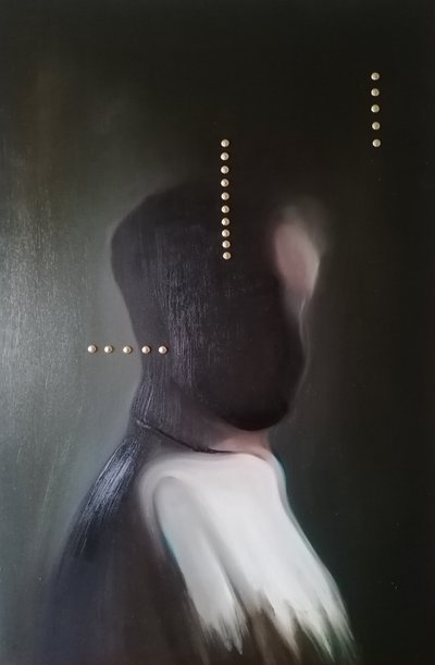 Dunkle abstrakte Figur von Stefano Mazzolini