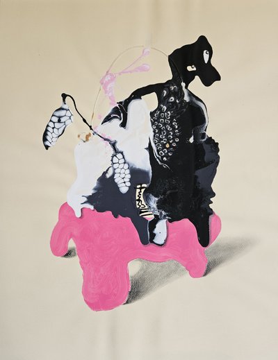 Surreale schwarze Form von Stefano Mazzolini