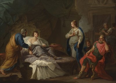Antiochus sehnt sich nach Stratonike, ca. 1740 von Stefano Pozzi