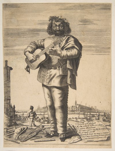 Carlo Cantu genannt Buffetto, 1646. Schöpfer: Stefano della Bella, Jean Couvay von Stefano della Bella, Jean Couvay