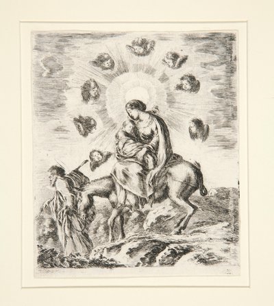 Flucht nach Ägypten von Stefano della Bella