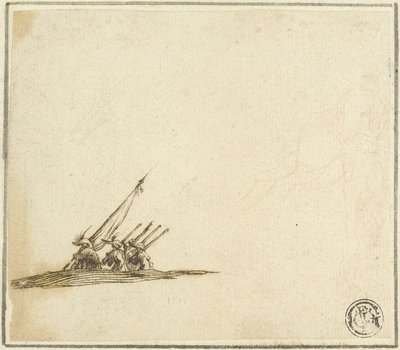 Gruppe von Fußsoldaten von Stefano della Bella