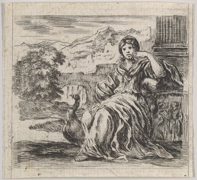 Juno, aus Spiel der Mythologie, 1644 von Stefano della Bella