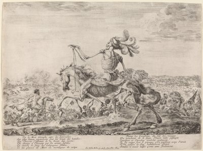 Der Tod auf einem Schlachtfeld von Stefano della Bella