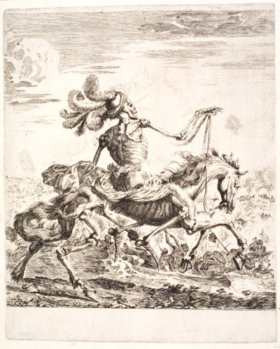 Der Tod auf einem Schlachtfeld von Stefano della Bella