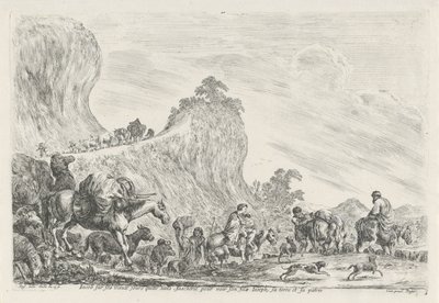 Reise von Jakob nach Ägypten von Stefano della Bella