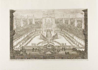 Die Eröffnungsversammlung des Reiterballetts von Stefano della Bella