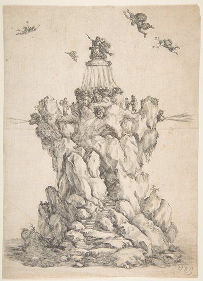 Der Felsen des Äolus, 1652 von Stefano della Bella