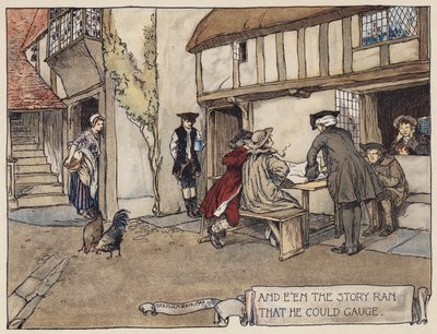 Illustration für Das verlassene Dorf von Oliver Goldsmith von Stephen Reid