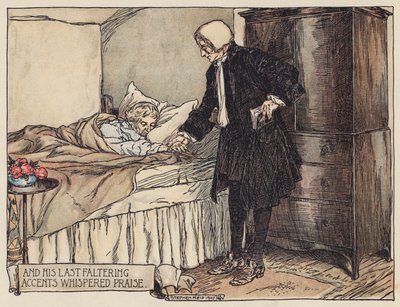 Illustration für Das verlassene Dorf von Oliver Goldsmith von Stephen Reid