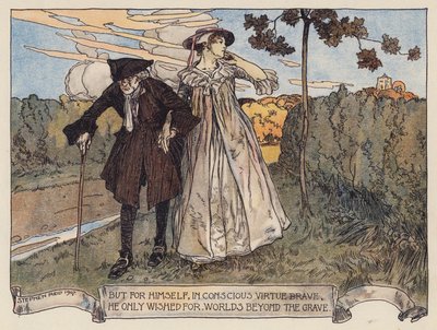Illustration für Das verlassene Dorf von Oliver Goldsmith von Stephen Reid