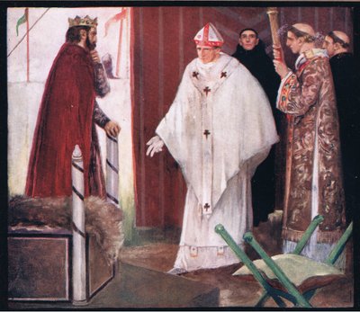 Langtons Gespräch mit König John von Stephen Reid