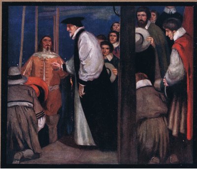 Laud betritt die Barke in Lambeth, um zum Tower zu gehen von Stephen Reid