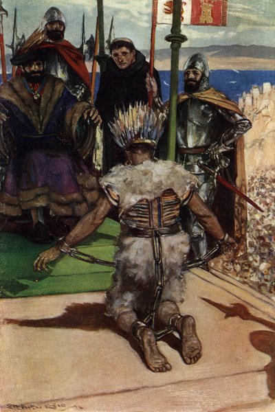 Montezuma II. wurde 1519 von Hernan Cortes gefangen genommen von Stephen Reid