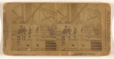 An Deck, Dampfer "Teutonic" von Strohmeyer and Wyman