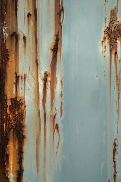Verrostete blaue Metalltextur von Studio Meikle