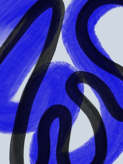 Abstrakte blaue Bewegung von Studio Palette