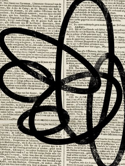 Abstrakte Textlinien von Studio Palette