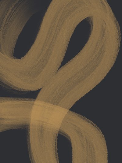 Goldener abstrakter Fluss von Studio Palette