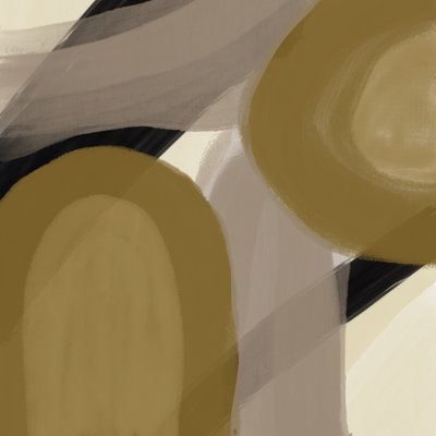 Goldene organische Formen von Studio Palette