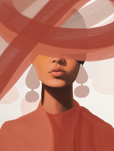 Modernes schickes Porträt von Studio Palette