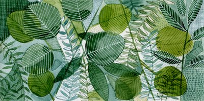 Botanisches grünes Muster von Susan Black