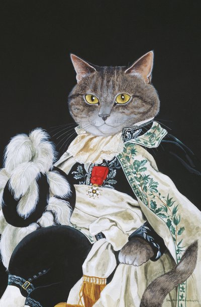 Illustration aus Cats Galore! A Compendium of Cultured Cats (veröff. 2015) von Susan Herbert