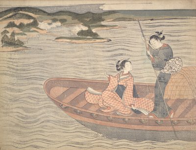 Die Fähre von Suzuki Harunobu