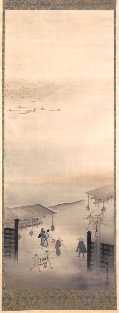Yoshiwara und Shinagawa, Edo-Periode von Suzuki Kiitsu