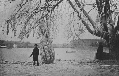In den Eaux-Vives in Genf, Winter 1896 von Swiss Photographer