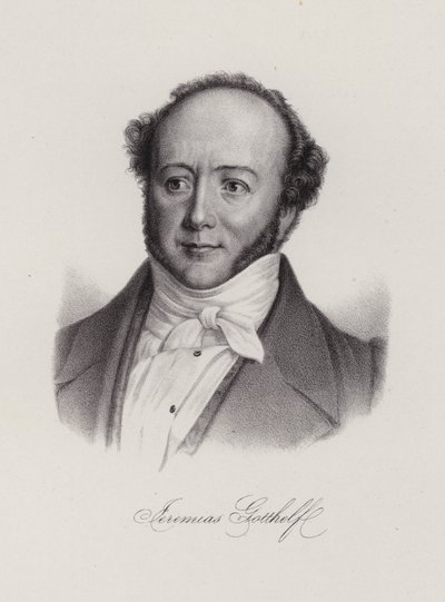 Albert Bitzius, Schweizer Schriftsteller, der unter dem Pseudonym Jeremias Gotthelf schrieb von Swiss School