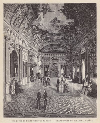 Das Foyer im Neuen Theater zu Genf von Swiss School