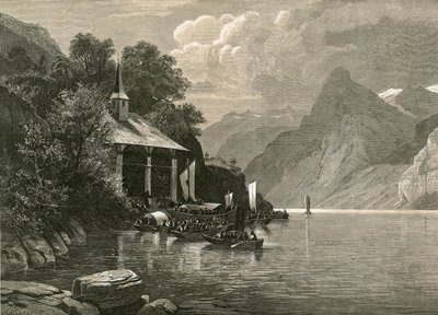 Tells Kapelle auf der Tellenplatte, Bucht von Uri von Swiss School