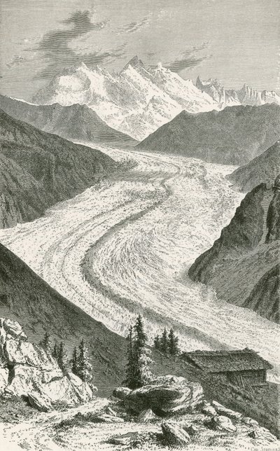 Der Gornergletscher und das Monte Rosa von Swiss School