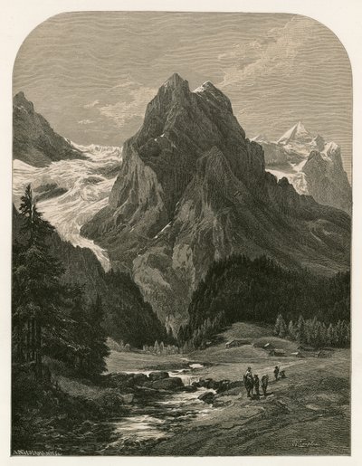Der Rosenlauigletscher, zwischen dem Wellhorn und den Engelhörnern von Swiss School