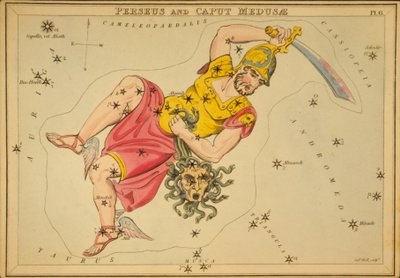 Perseus und Caput Medusa, Illustration aus 