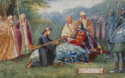 Wilhelm II. verleiht Anselm das Primat, 1093 von Sydney Herbert