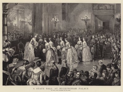 Ein Staatsball im Buckingham Palace von Sydney Prior Hall