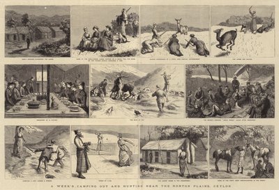 Eine Woche Camping und Jagd in der Nähe der Horton Plains, Ceylon von Sydney Prior Hall