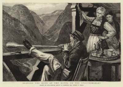 Das Hornblasen im Hotel am Stalheimsklev von Sydney Prior Hall