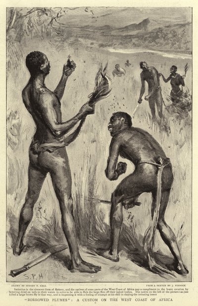 Geliehene Federn, ein Brauch an der Westküste Afrikas von Sydney Prior Hall