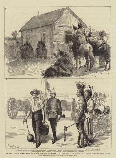 Im großen Nordwesten mit dem Marquis von Lorne, XIV, Kann der Rothäutige christianisiert und zivilisiert werden von Sydney Prior Hall