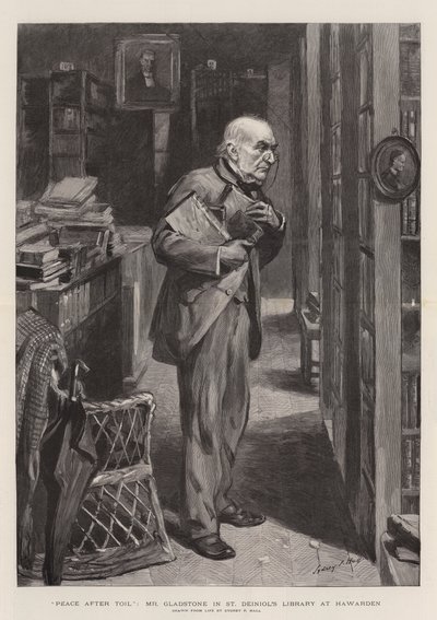 Frieden nach der Mühe, Mr. Gladstone in der St. Deiniol