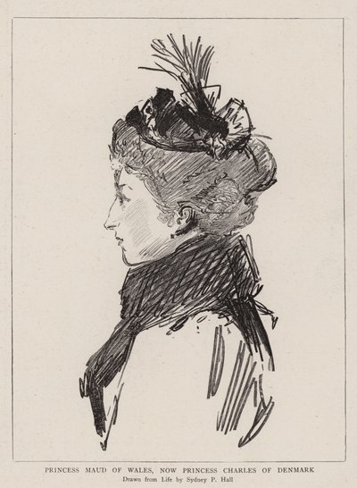Prinzessin Maud von Wales, jetzt Prinzessin Charles von Dänemark von Sydney Prior Hall