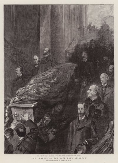 Die Beerdigung des verstorbenen Lord Leighton von Sydney Prior Hall