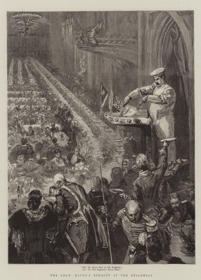 Das Bankett des Lord Mayor in der Guildhall von Sydney Prior Hall